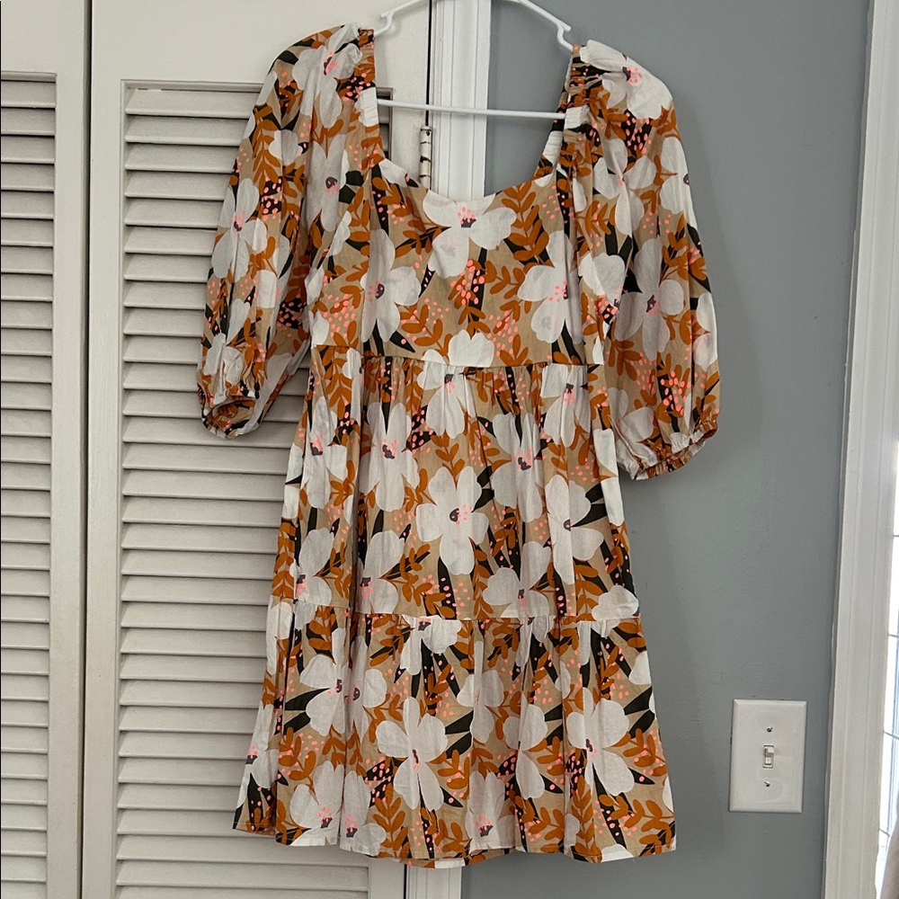 Fall Floral Dress